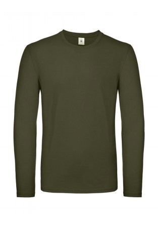 Μακρυμάνικο μπλουζάκι ανδρικό (B&C Ε150 LSL) σκούρο χακί-urban khaki